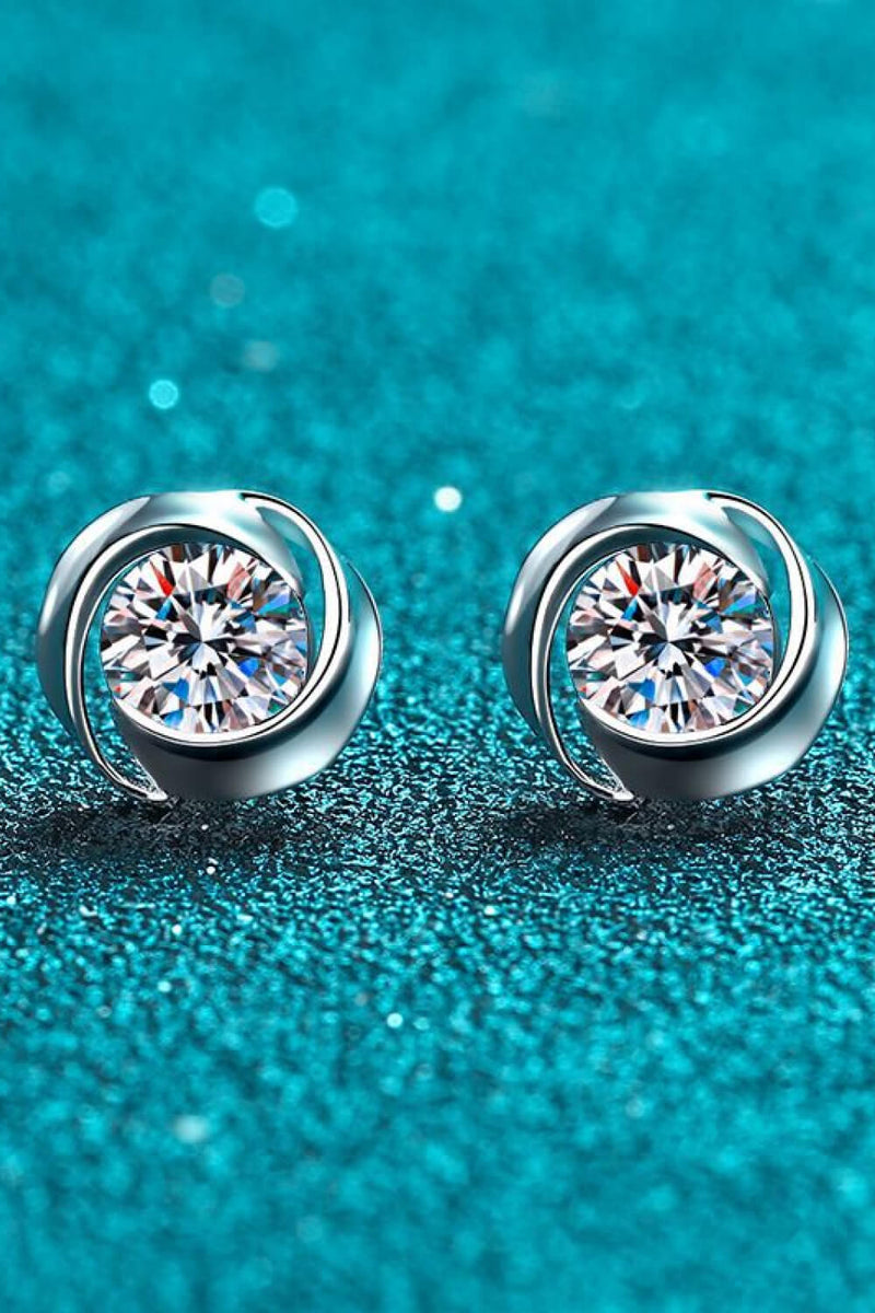 Feeling Fun Moissanite Stud Earrings Trendsi