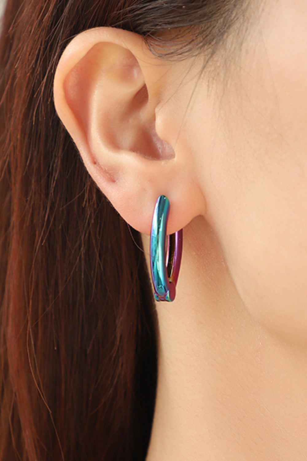 Bring It Home Multicolored Huggie Earrings Trendsi