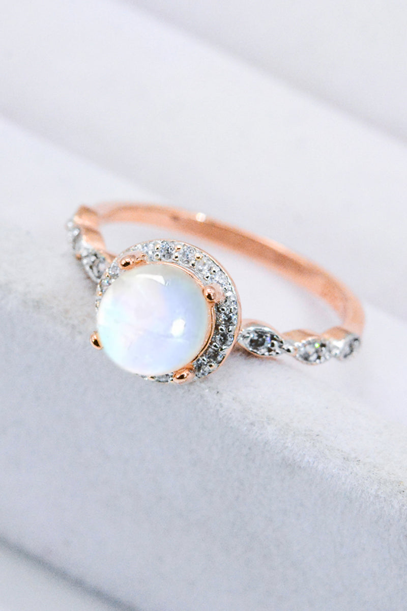 Round Moonstone Ring Trendsi