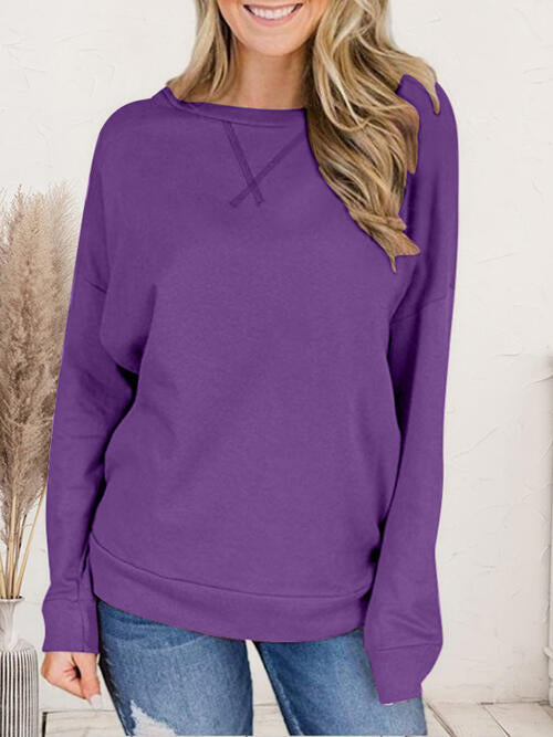 Dropped Shoulder Long Sleeve T-Shirt