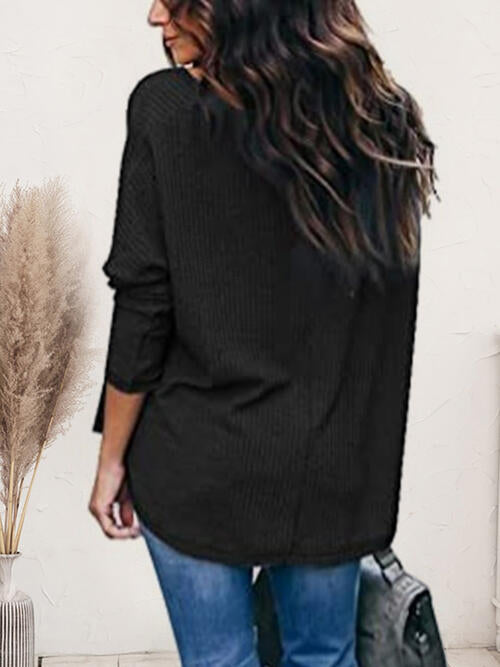 V-Neck Long Sleeve T-Shirt