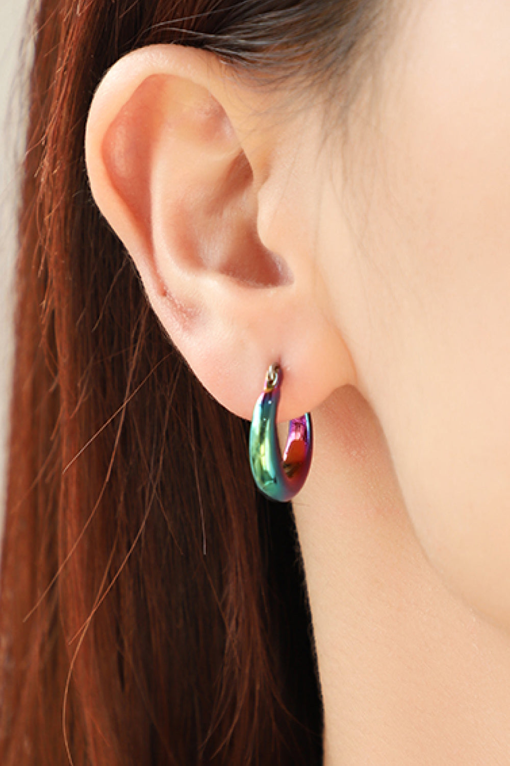 Darling Heart Multicolored Huggie Earrings Trendsi