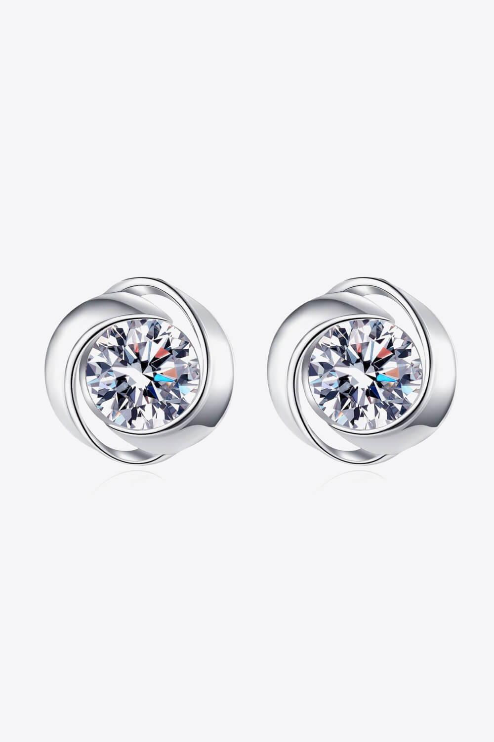 Feeling Fun Moissanite Stud Earrings Trendsi