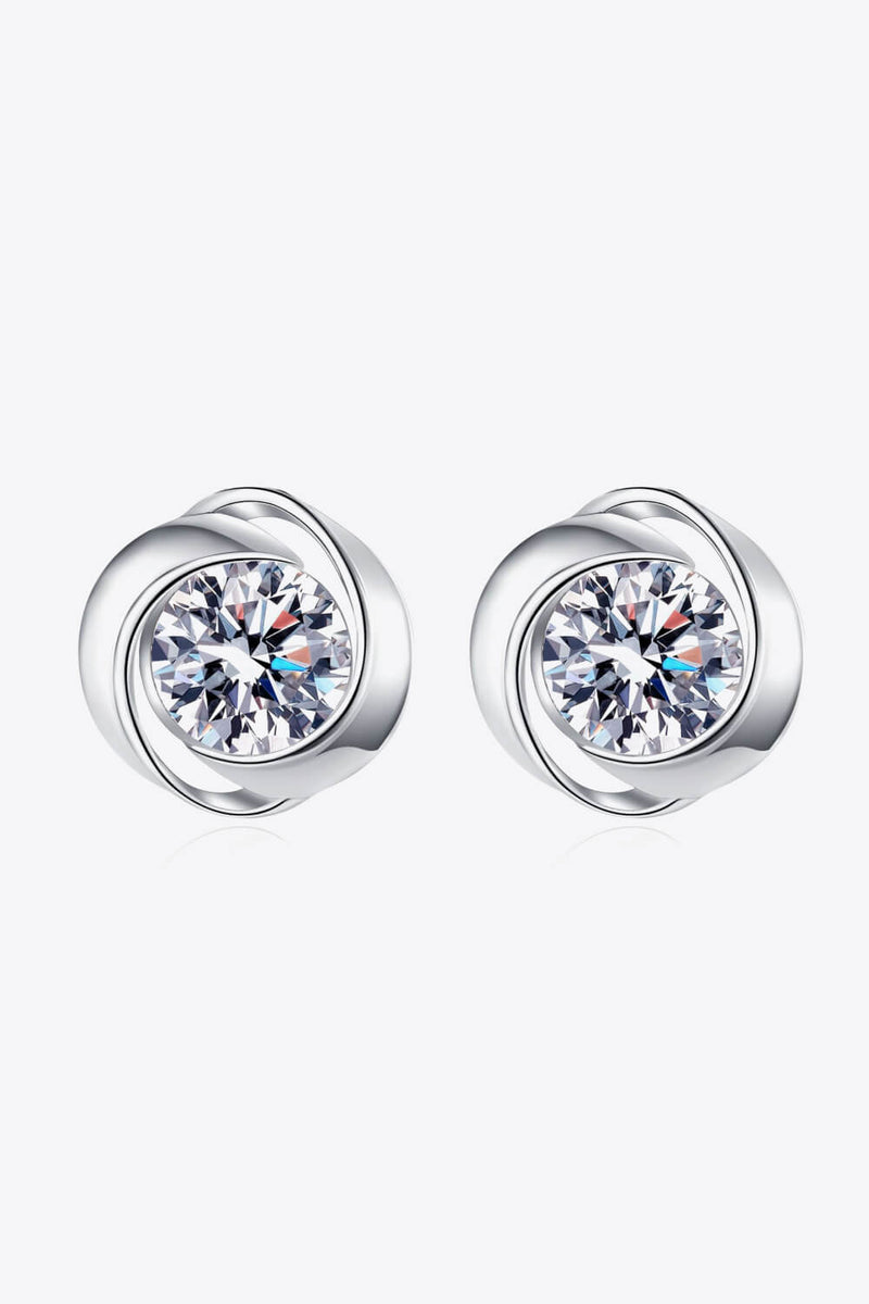 Feeling Fun Moissanite Stud Earrings Trendsi