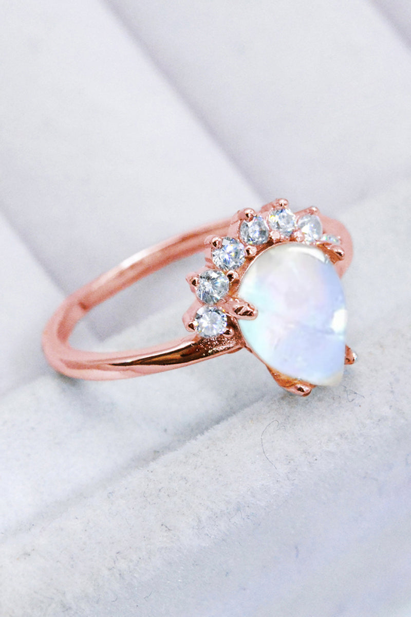 925 Sterling Silver Moonstone Ring Trendsi