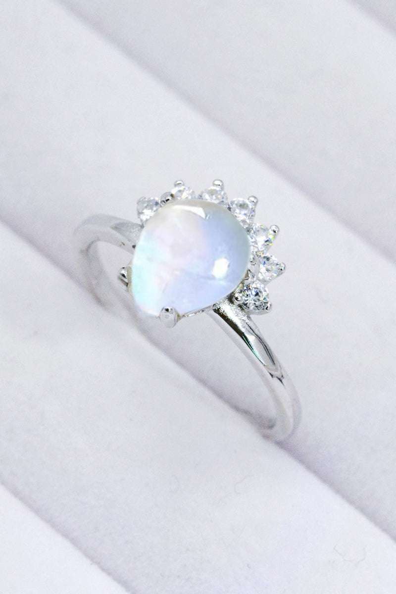 925 Sterling Silver Moonstone Ring Trendsi