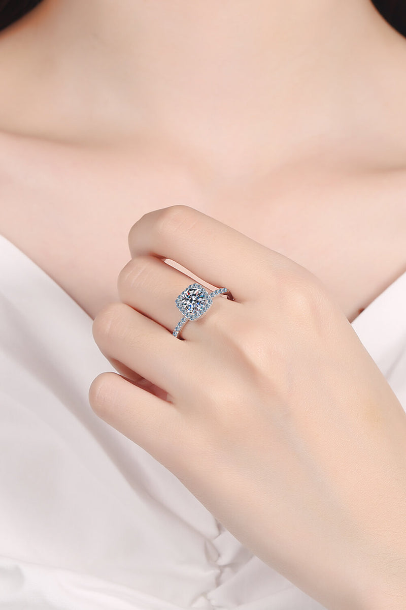 Square Moissanite Ring Trendsi