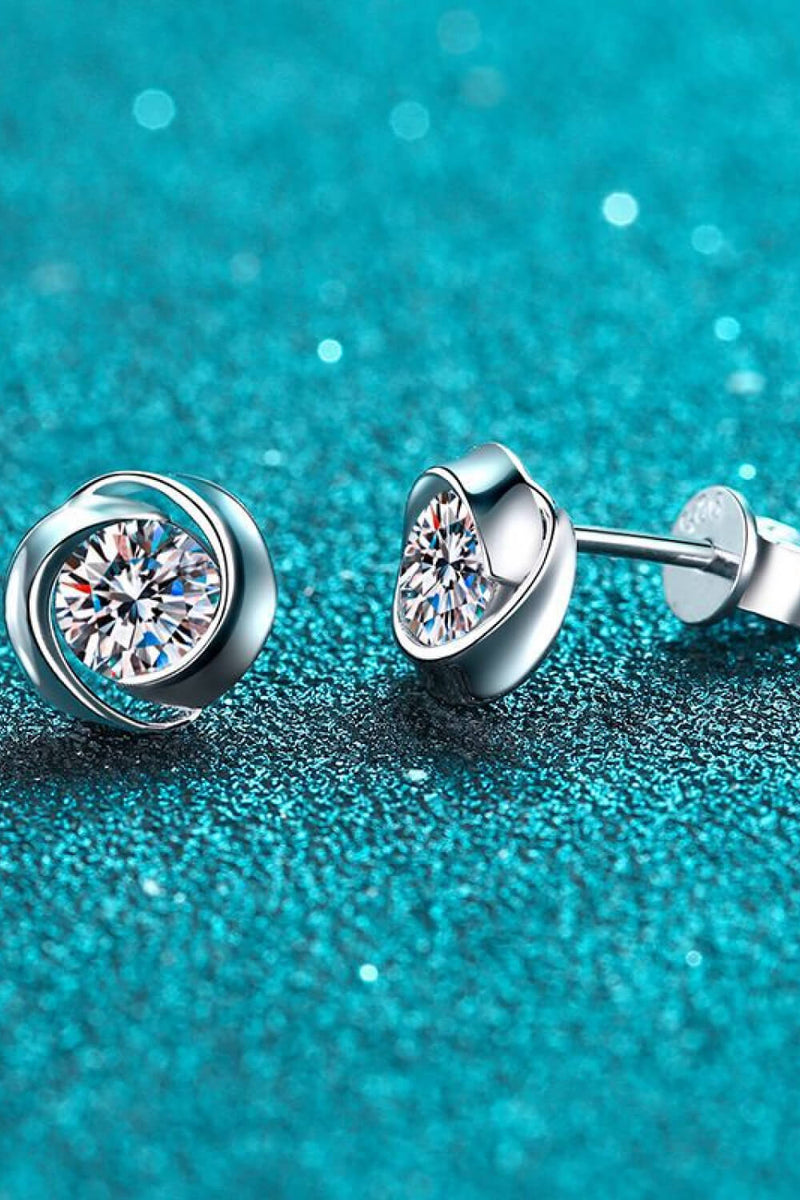 Feeling Fun Moissanite Stud Earrings Trendsi