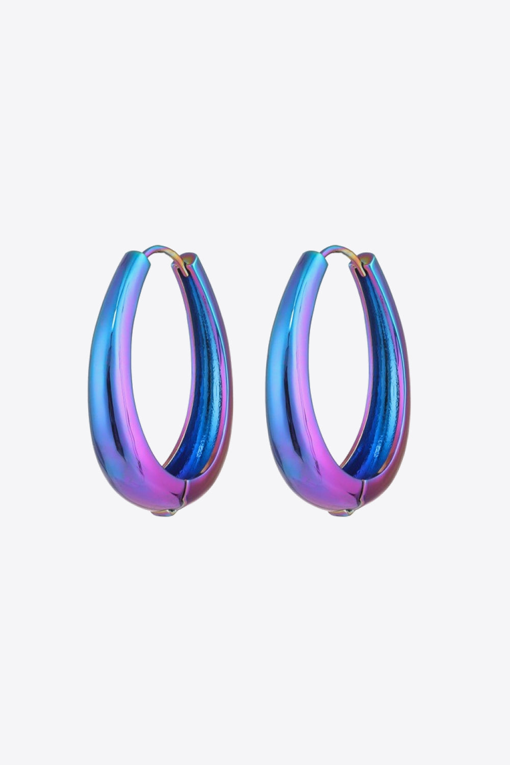 Multicolored Huggie Earrings Trendsi