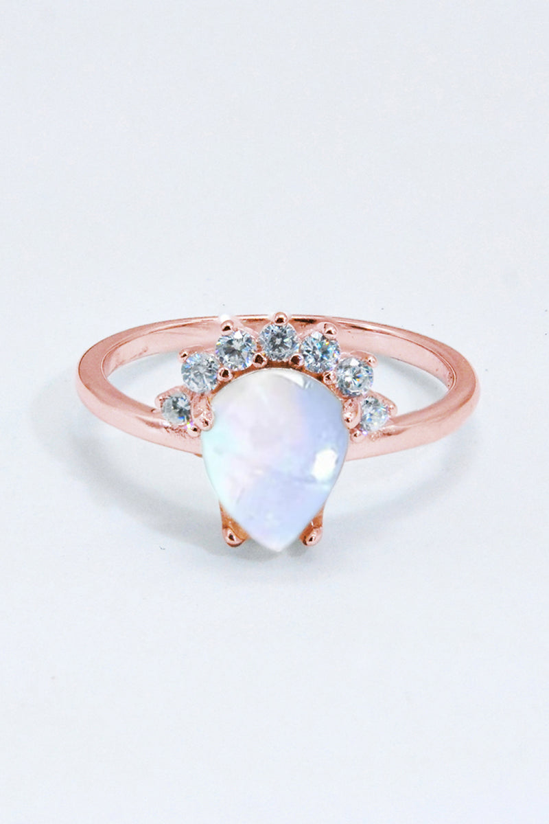 925 Sterling Silver Moonstone Ring Trendsi