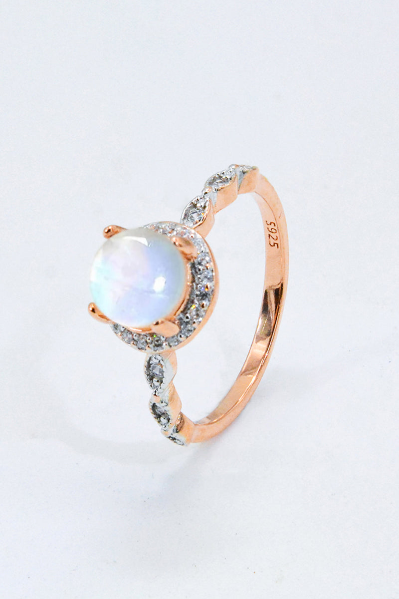 Round Moonstone Ring Trendsi