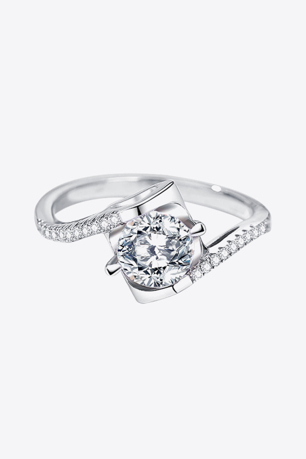 Darling You 925 Sterling Silver Moissanite Ring Trendsi