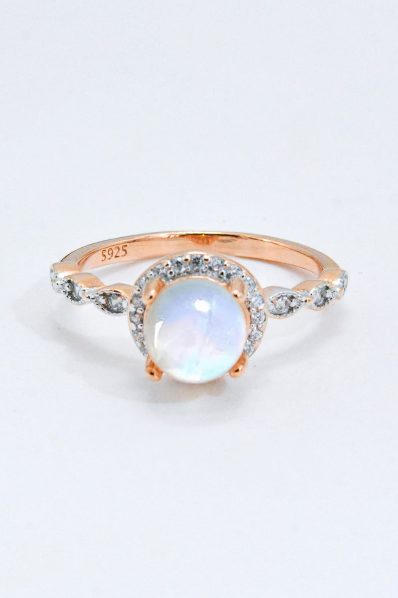 Round Moonstone Ring Trendsi