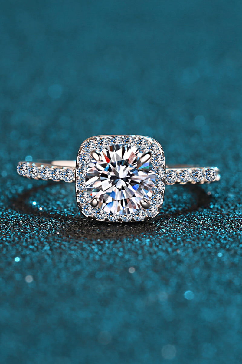 Square Moissanite Ring Trendsi