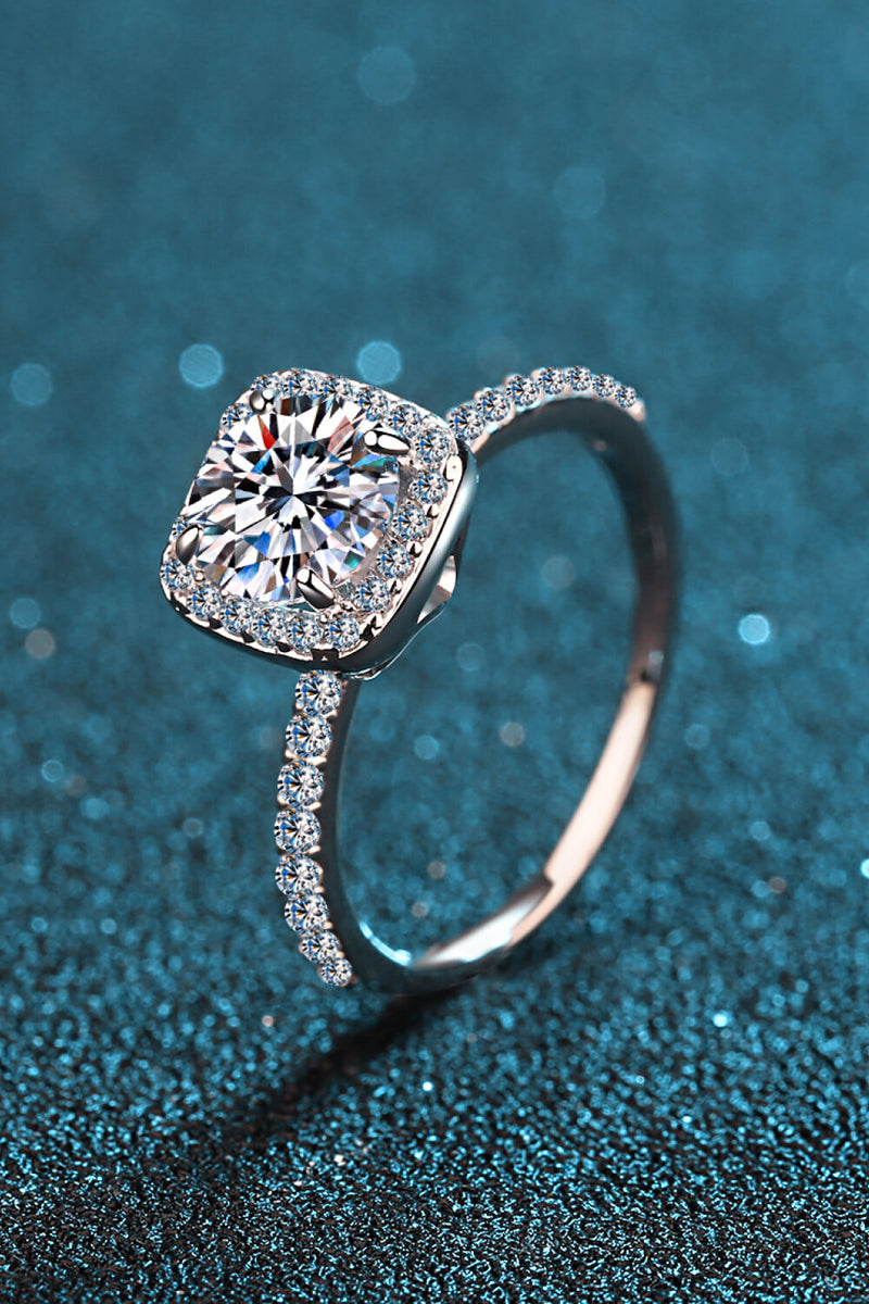 Square Moissanite Ring Trendsi