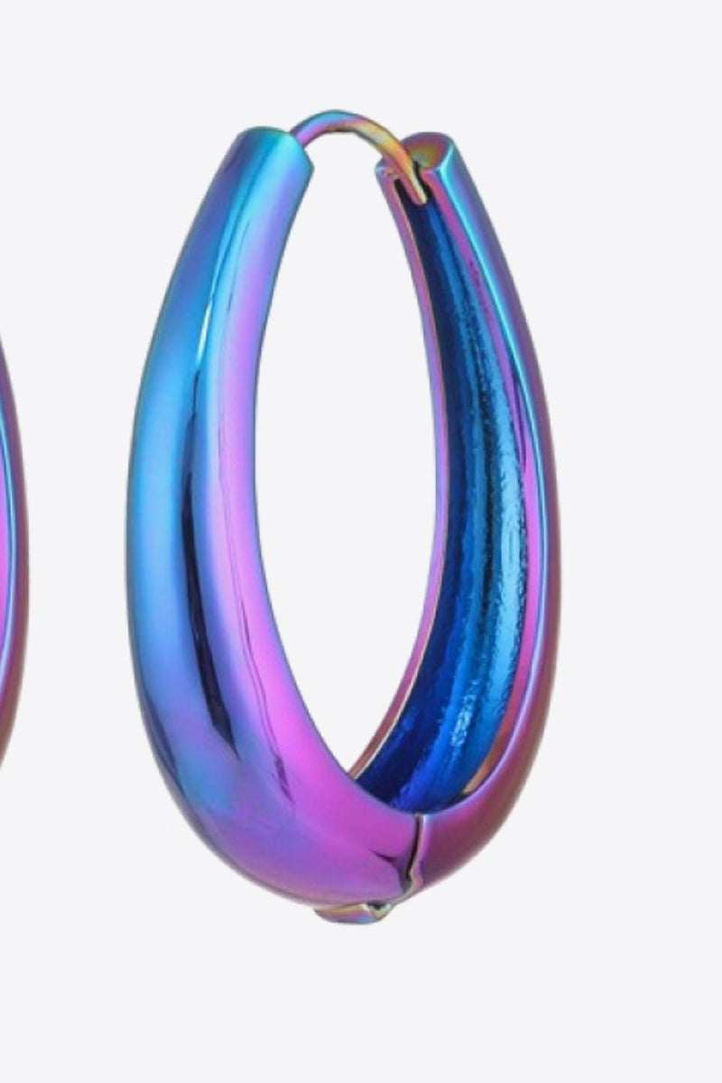 Multicolored Huggie Earrings Trendsi