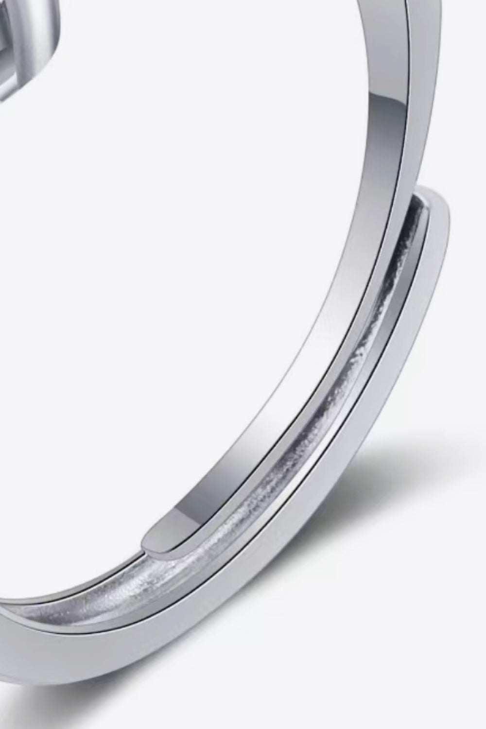 1.5 Carat Moissanite Adjustable Ring Trendsi