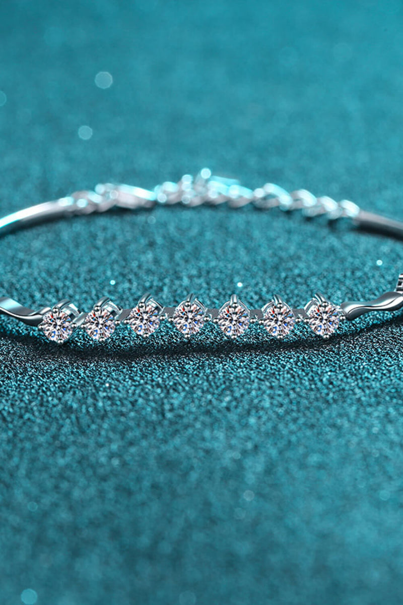 Moissanite 925 Sterling Silver Bracelet Trendsi