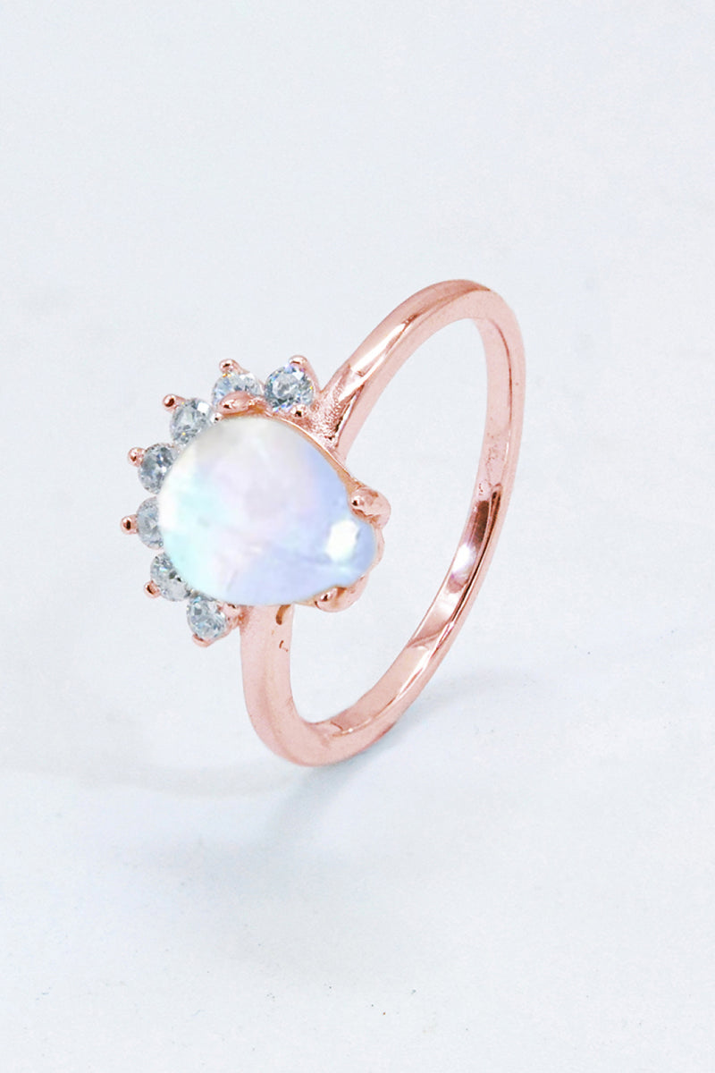 925 Sterling Silver Moonstone Ring Trendsi