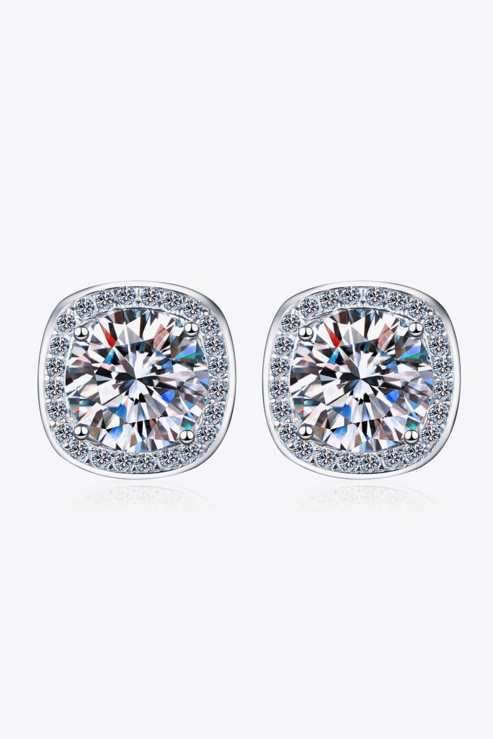 Let Me Love You 1 Carat Moissanite Stud Earrings Trendsi