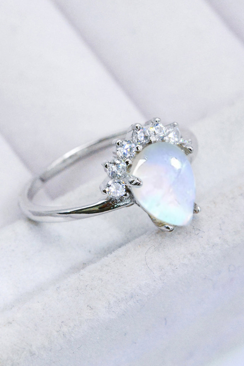 925 Sterling Silver Moonstone Ring Trendsi