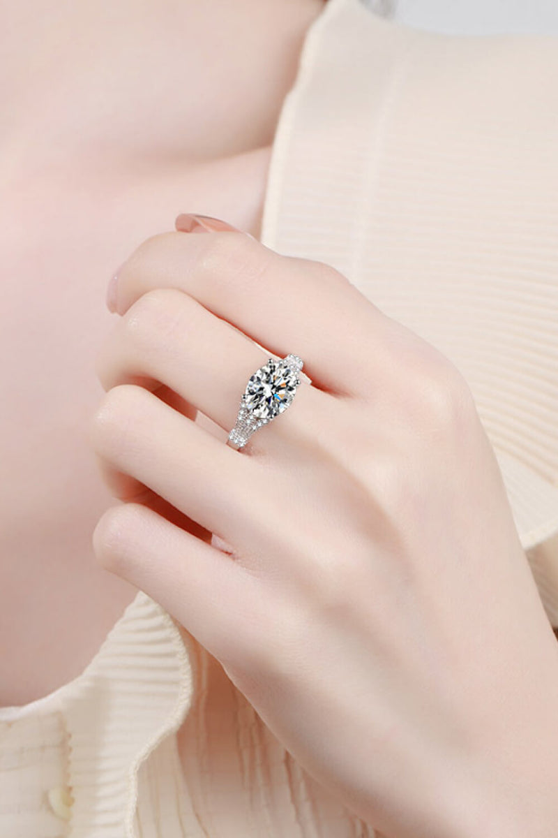 Unpredictable Day 3 Carat Moissanite Ring Trendsi