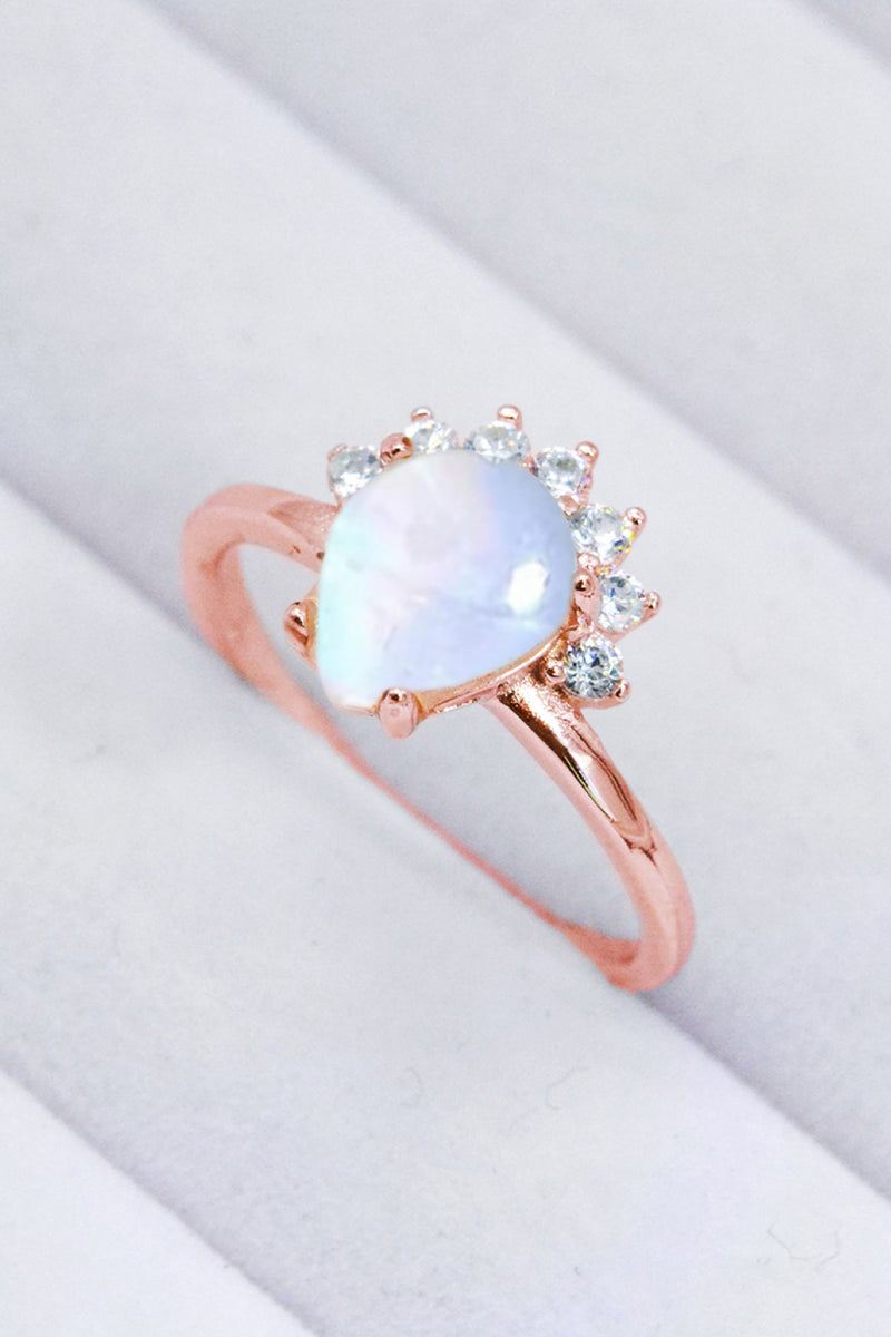 925 Sterling Silver Moonstone Ring Trendsi