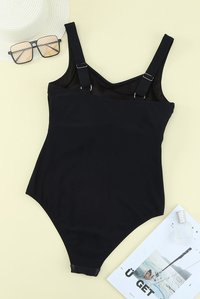 Striped Sleeveless One-Piece Swimsuit Trendsi