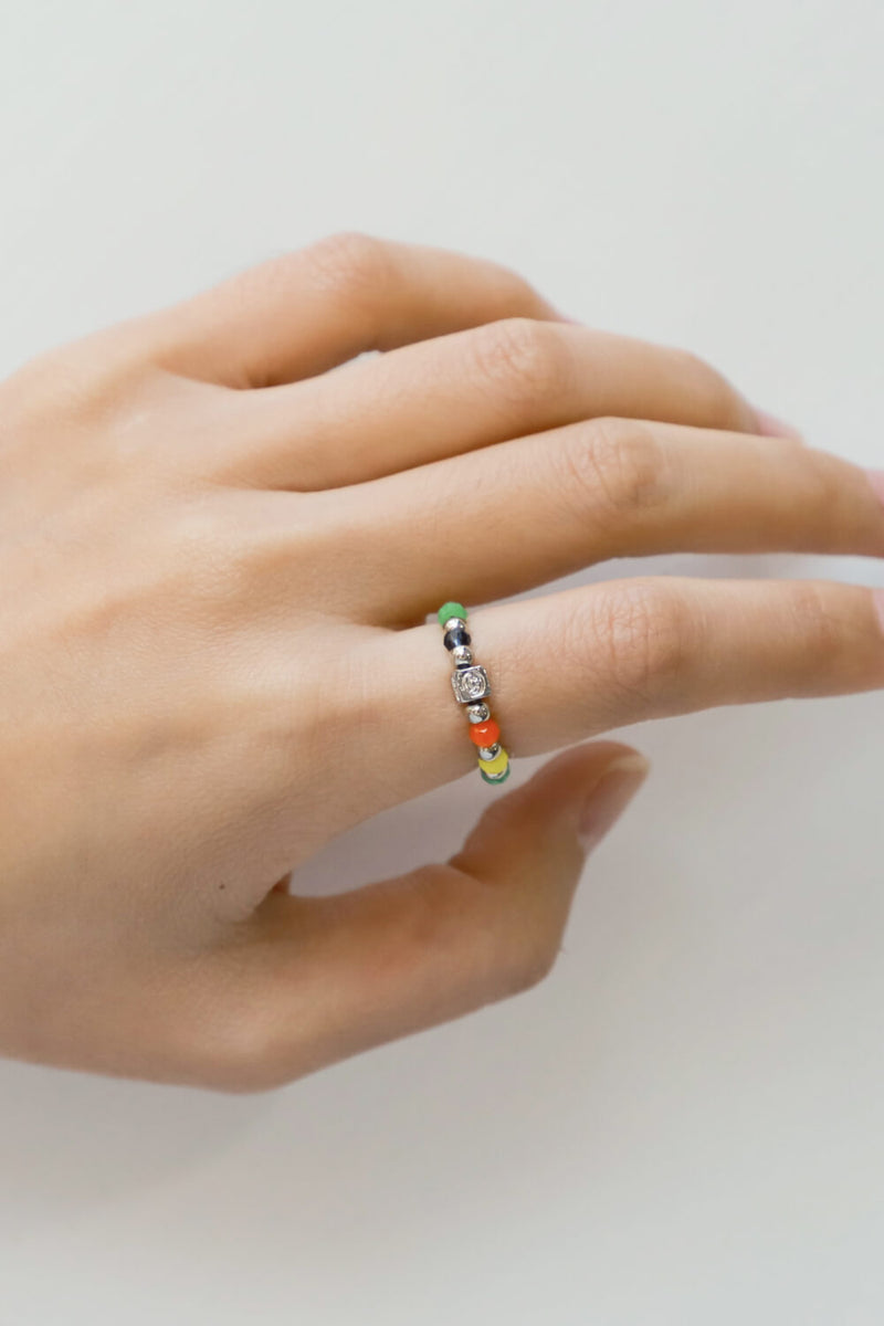 Colorful Bead Ring Trendsi