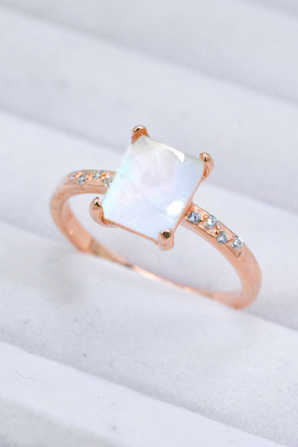 Square Moonstone Ring Trendsi